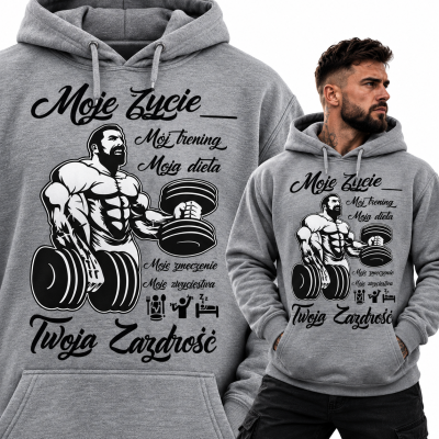BLUZA Z KAPTUREM NA SIŁOENIĘ  MOJE ŻYCIE